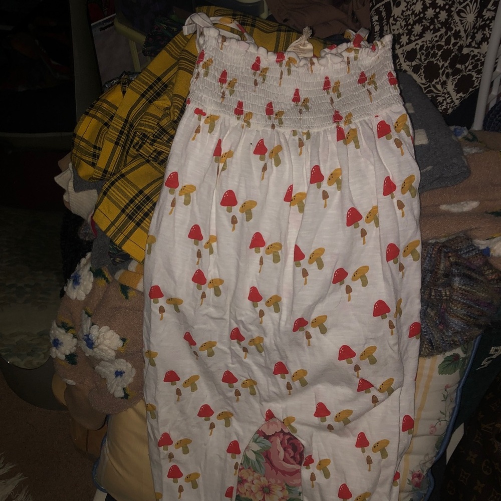 Adorable Mushroom Print Kids One Piece - Picture 3 of 4
